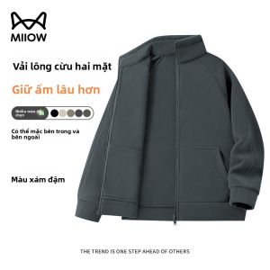 MiiOW | Áo Khoác Len Mềm Ấm Cho Nam Mùa Đông