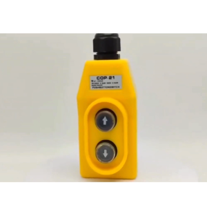 Công tắc COB tay cầm điều khiển lên xuống máy tời điện remote có nút dừng khẩn cấp ngắt điện máy tời