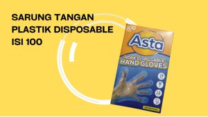 Sarung Tangan Plastik / Disposable Hand Gloves Higienis Food Grade Isi 100 Pcs