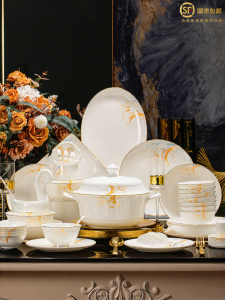 JINGDITAOCI | Attractive Luxury Ceramic Dinnerware Set