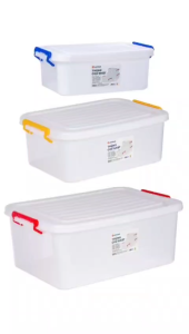 Thùng chữ nhật 10L 18L 30L nhựa VIỆT NHẬT - Có nắp khóa cài - Đựng đồ chơi quần áo - 5331/2/3