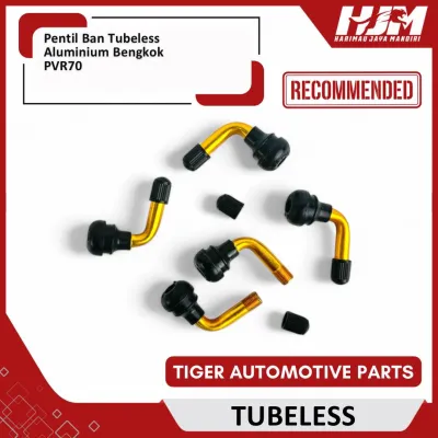 Pentil Ban Tubeless Tubles Tubeles Aluminium Bengkok PVR70 Motor Mobil