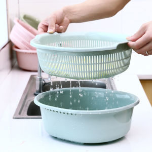 Multifunctional Circular Double Layer Kitchen Basket