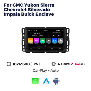 8 Inch Android Car Radio For GMC Yukon Sierra Chevrolet Silverado Impala Buick Enclave RDS GPS BT Wireless CarPlay Android Auto
