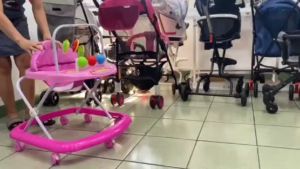 Baby Learning Walker: Adjustable Height & Portable Design