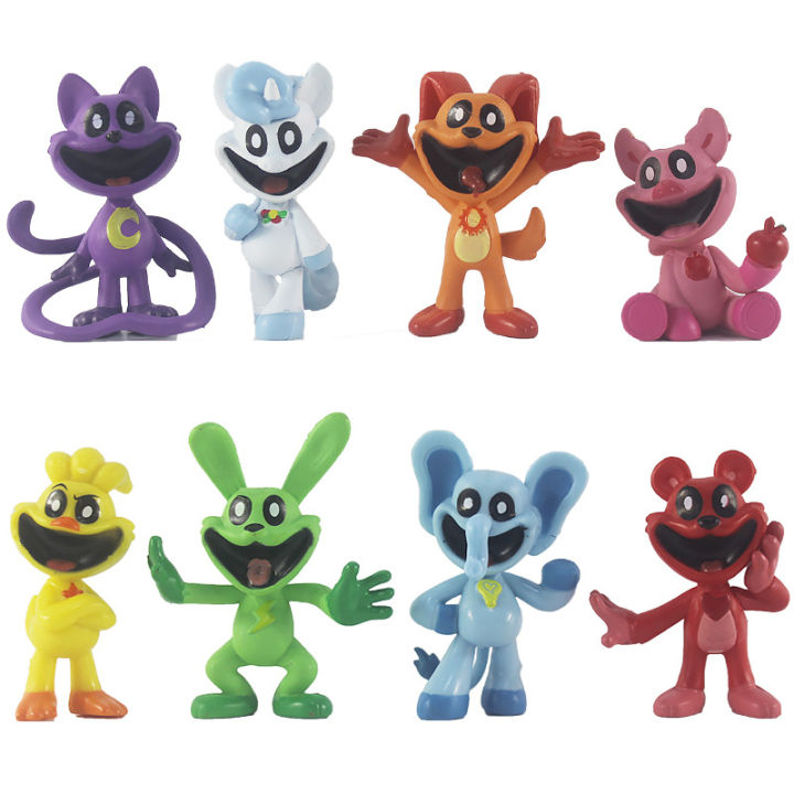 8PCS Smiling Critters Figure Smiling Critters Cat Nap Dog Day Catnap ...