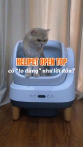 HELIPET OPEN TOP Máy Dọn Phân Tư Động Cho Mèo Nhà Vệ Sinh Tự Động Dọn Cát Mèo