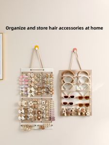 FaSoLa | Hair Accessories Organizer Wall Mount Hair Ties Clips Bands Jewelry Box
