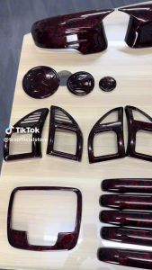TCS PROTON SAGA VVT MC1 MC2 2016-2024 CAR RED FORGED CARBON INTERIOR EXTERIOR ACCESSORIES FULL SET