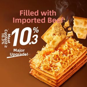 BESTORE | Beef Filling Crispy Plum Pickle Filling Sandwich Biscuits