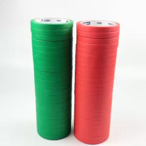 Băng keo giấy rộng 1.2cm màu xanh - đỏ 1 cây 25 cuộn giá tại xưởng