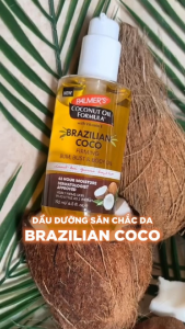 [Mới] Dầu Dưỡng Thể Toàn Thân Palmers Brazilian Coco Body Oil Giúp Dưỡng Ẩm & Hỗ Trợ Làm Săn Chắc Da 192ml