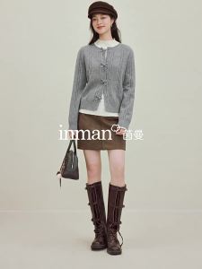 INMAN | Áo Sweater Knitted Phong Cách Đáng Yêu Có Nơ
