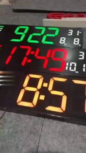 JD-6629 Jam Digital LED Besar Tampilan Jelas Dinding / Kalender Alarm Timer Countdown Smart Watch Suhu Temperatur