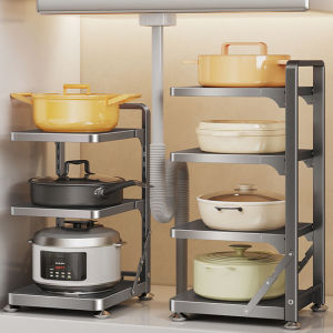 GUANGMANZHI | Kitchen Pot Storage Rack Multilayer
