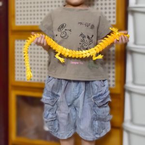 3D In Hình Đá Quý Rồng Pha Lê Fidget Đồ Chơi 88CM Xoay Được Khớp Nối Rồng Hình Dành Cho Trẻ Em Với ADHD Hoàn Hảo Quà Tặng Sinh Nhật