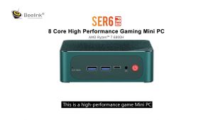 Original Beelink SER6 Pro 7735HS AMD Ryzen 7 WiFi6 Windows 11 High Performance Mini PC Desktop Computer DDR4 32GB 500GB LAN 2.5G BT5.2 1000M Pc Gamer Full Mounted Gaming Office Business Entertainment