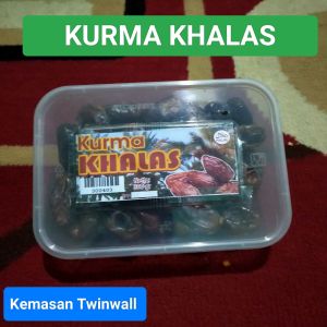 Kurma  Khalas Kurma Murah Natural Emirati Dates Kemasan Repack Twinwall 300gr
