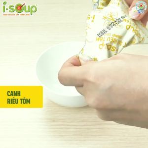 [SET 5 LỐC] - NFC - Viên súp ăn liền sấy thăng hoa I-Soup hương vị Canh riêu tôm ISoup Canh riêu tôm I-Soup ăn liền (42g/lốc)