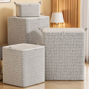 1pc Household Large Capacity Storage Bag Non-woven Material Closet Wardrobe Organizer Can Be Used For Quilt Clothing Toys