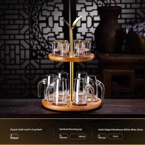 BOANG | Chinese Style Home Creative Glass Wine Cup Set