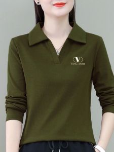 QIAOXIZI | Fashionable Youthful Loose-Fit Long Sleeve T-Shirt for Plus Size Women