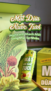 Mật Dừa Nước Tươi VIETNIPA - Lốc & Thùng - Lon 320ml