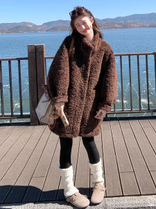 LIRUSHAN | New Autumn Winter Small Loose Stylish Lamb Fur Coat Women
