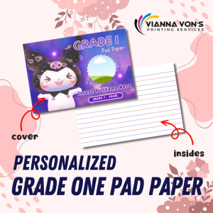 Personalized Grade one Pad Paper 50 leaves