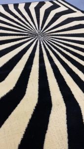 ILLUSION Karpet Lantai 100x150 Motif 01 Black Cream