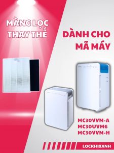 Màng lọc không khí DAIKIN cho máy mc30vvm-a mc30uvm6 mc30vvm-h. Bộ lọc giá rẻ dễ dàng thay thế bao gồm màng hepa và carbon