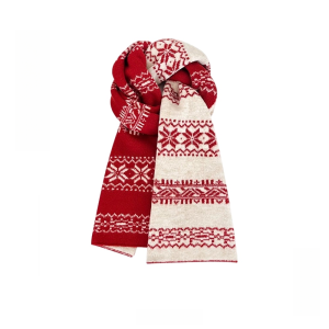 Autumn Winter Warm Thickened Scarf Snowflakes Style