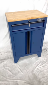 Tủ dụng cụ CSPS 61cm - 01 hộc kéo màu xanh dương kèm ván gỗ và chân tủ