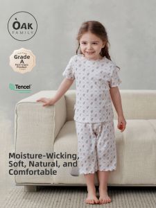 OAK FAMILY | Breathable Modal Cotton Girls Pajamas Set