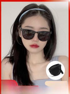 Ultra-Light Foldable Myopia Sunglasses Womens Style with Degree Prescription Sunscreen Anti-UV round Face Long Face Square Face