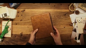 【Local Stock】Portable Leather Suitcase Bluetooth CD Player Home Audio with Remote Control