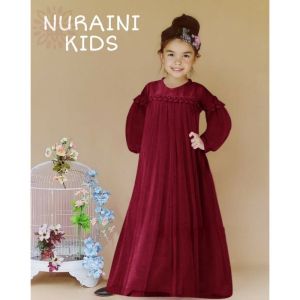 Nuraini kids 2-12 tahun/baju anak/gamis anak/dres anak