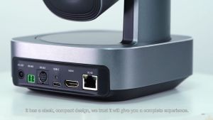 AI Auto Tracking 4K PTZ Camera 8MP with USB3.0 HDMI and IP Live Streaming Outputs Support POE 12X Zoom for Broadcast Live Streaming Camera for Conference Church work with OBS ZOOM Teams Google Meet