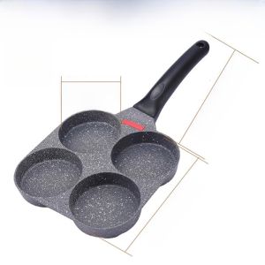 Fried Egg Hamburger Pan Non-Stick Frying Pan For Home Mini Griddle Egg Dumpling Fantastic Product Mold Four Holes Small Egg Frying Pan
