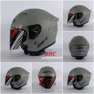 TERBARU HELM GIFTSARGON SOLID HALF FACE  ORIGINAL GIFT SARGON