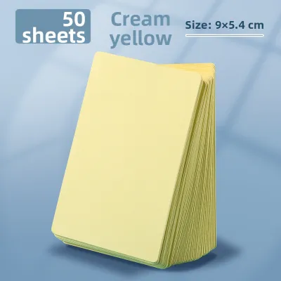 Blank Card Paper Colorful Handwritten English Memory Flashcards Learning Writing Identifying New Words Portable White Hard Cards