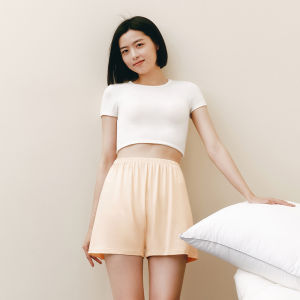 THREEGUN | Womens Loose Cotton Underwear Breathable Boxer Shorts Anti-bacterial Comfortable Sleep Pants Large Size Safety Pants