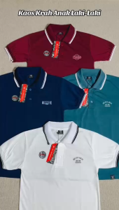 Paket hemat 3pcs 100k kaos kerah anak laki laki usia 2-11thn / atasan anak / baju anak laki laki
