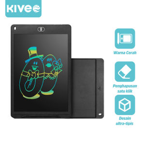 KIVEE LCD Writing Tablet Board 10 inch Drawing Writing PAPAN TULIS With Pen
