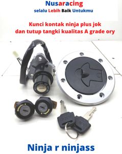 KUNCI KONTAK NINJA R SS A GRADE KOMPLIT TUTUP TANGKI DAN JOK KUALITAS ORY KNZ