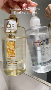 [UP TO 40% OFF]Ashley Shine NIACINAMIDE Pure Serum Or ACID Hyaluronic Pure Serum 2  in 1 Face  Black Joint  and  Moisturizes Tightens Skin Brightening Skin Care AS4024 AS4023