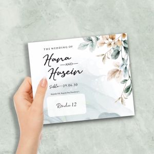 [100 pcs] Blangko Undangan Pernikahan - Blangko Undangan Nikah Kosongan Rindu 12