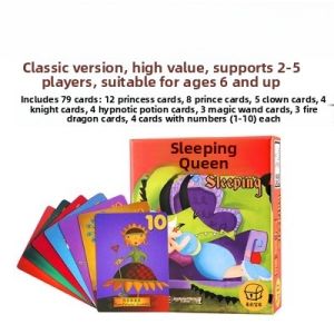 Educational Childrens Toy Sleeping Queen Table Game Casual Party Game for Adults And Parents Princess Sleeping Card Game