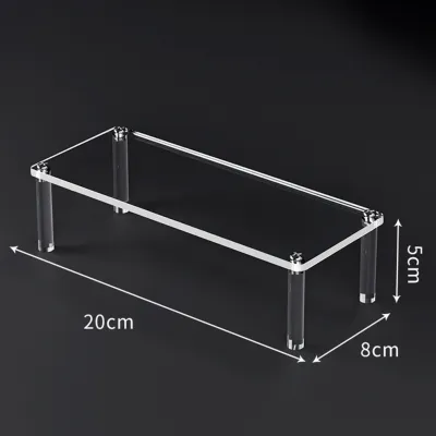 1-3 Layers Acrylic Display Stand Clear Display Riser Perfume Figurine Transparent Storage Rack Anime Figures Cupcake Shelf