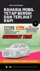 SARUNG Mobil Transparan CHEVROLET TRAX Plastik Tebal 8 MICRON Waterproof Outdoor Indoor